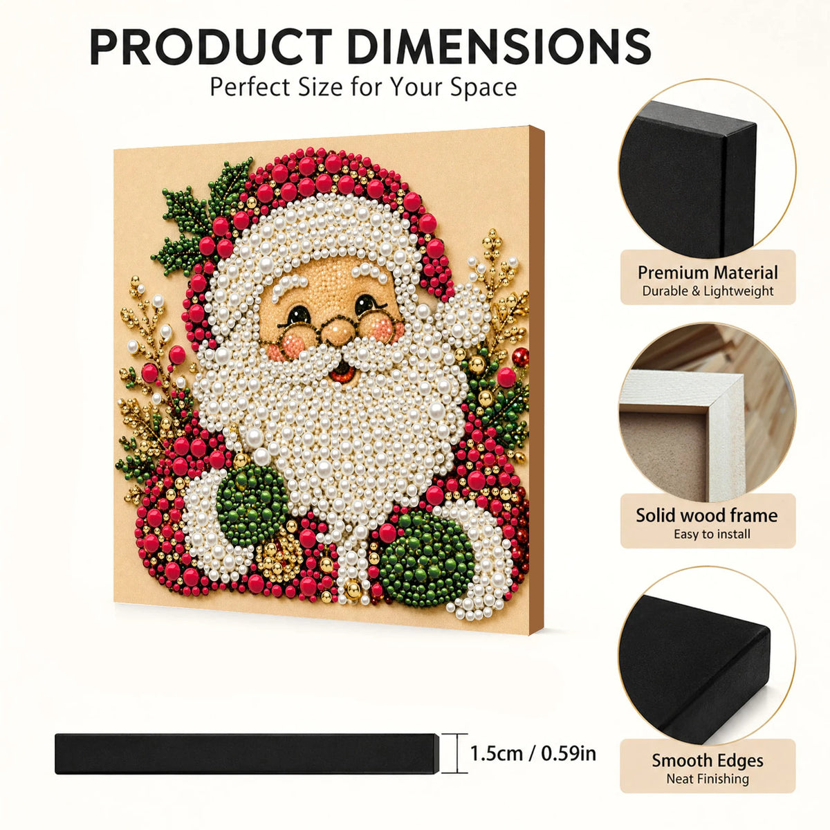 Christmas Diamond Art Kit – 20 × 20 cm