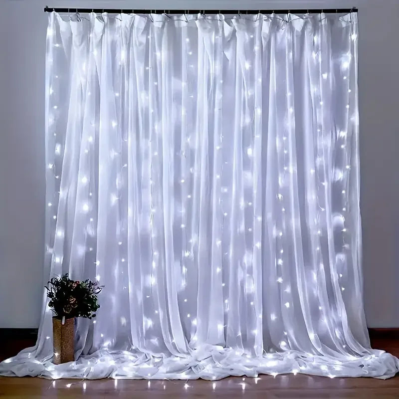 Christmas LED Curtain Lights with Remote
