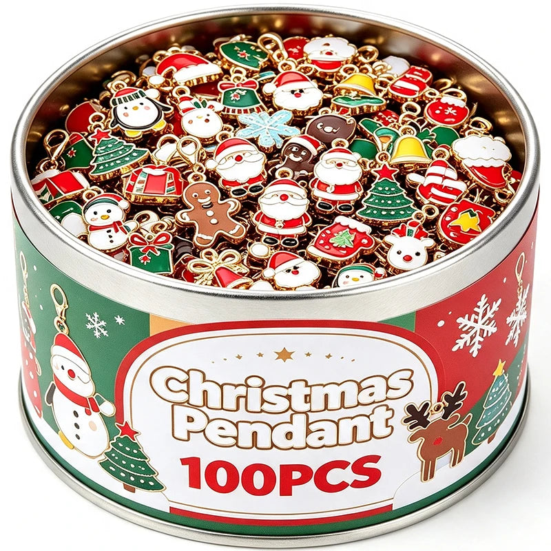Christmas Theme Charm & Keychain Mix