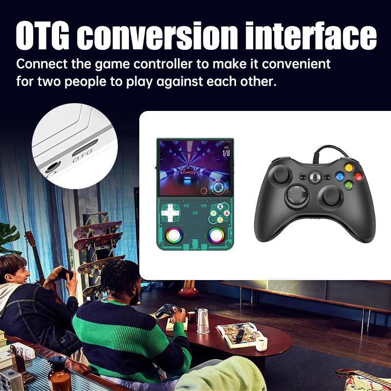 R36 Ultra X Handheld Game Console – 4.5" IPS, 64GB/128GB