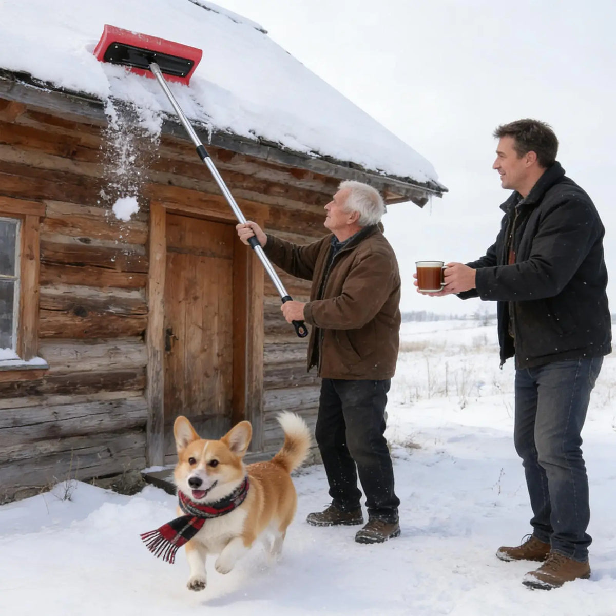 No-Scratch Foam Snow Roof Rake