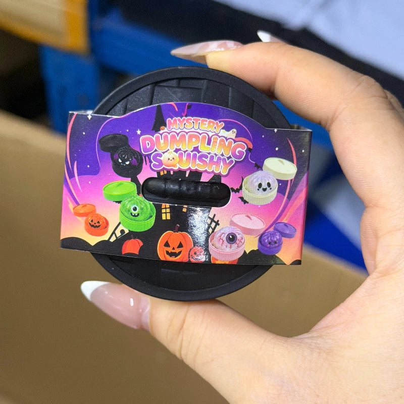 Glitter Pumpkin Halloween Squishy Pack
