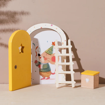 Mini Wooden Fairy Door – Dollhouse & Wall Decor