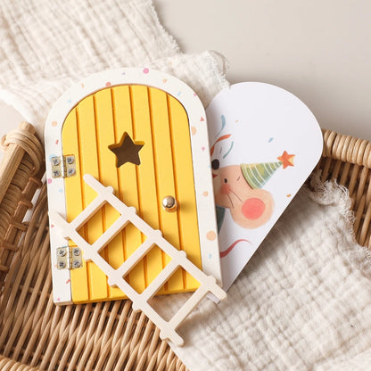 Mini Wooden Fairy Door – Dollhouse & Wall Decor