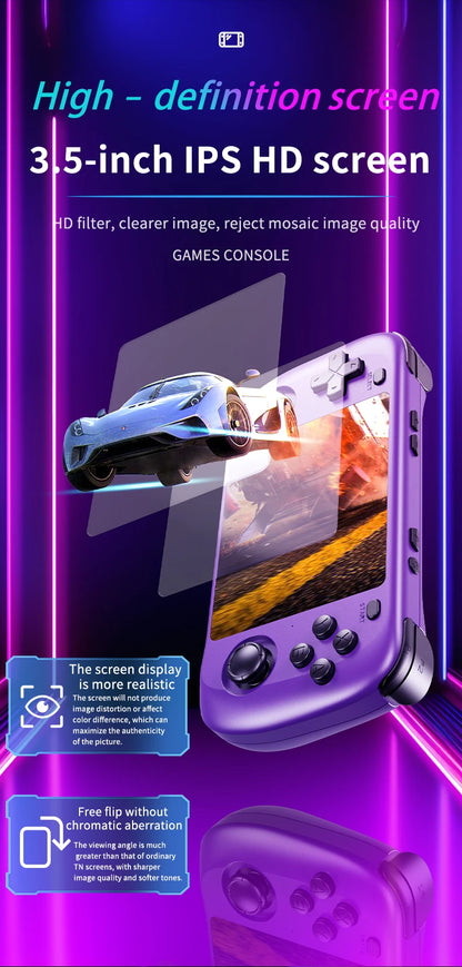 H36S Retro Handheld Game Console – 3.5" IPS, 64GB/128GB
