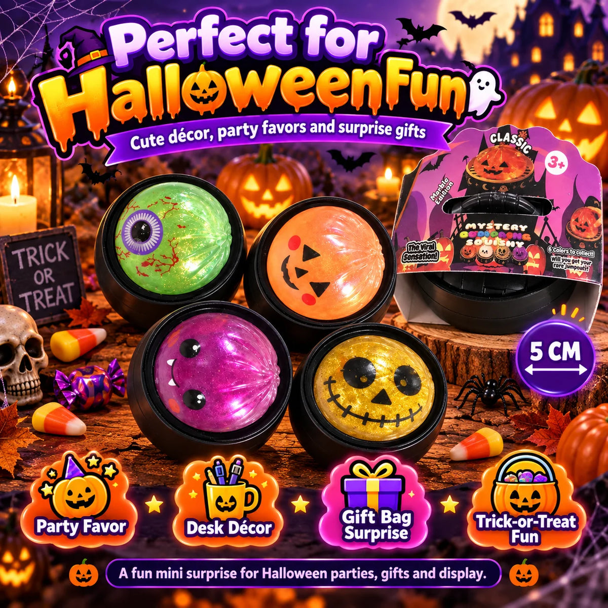 Halloween Dumpling Squishy with Steamer Basket
