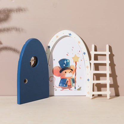 Mini Wooden Fairy Door – Dollhouse & Wall Decor