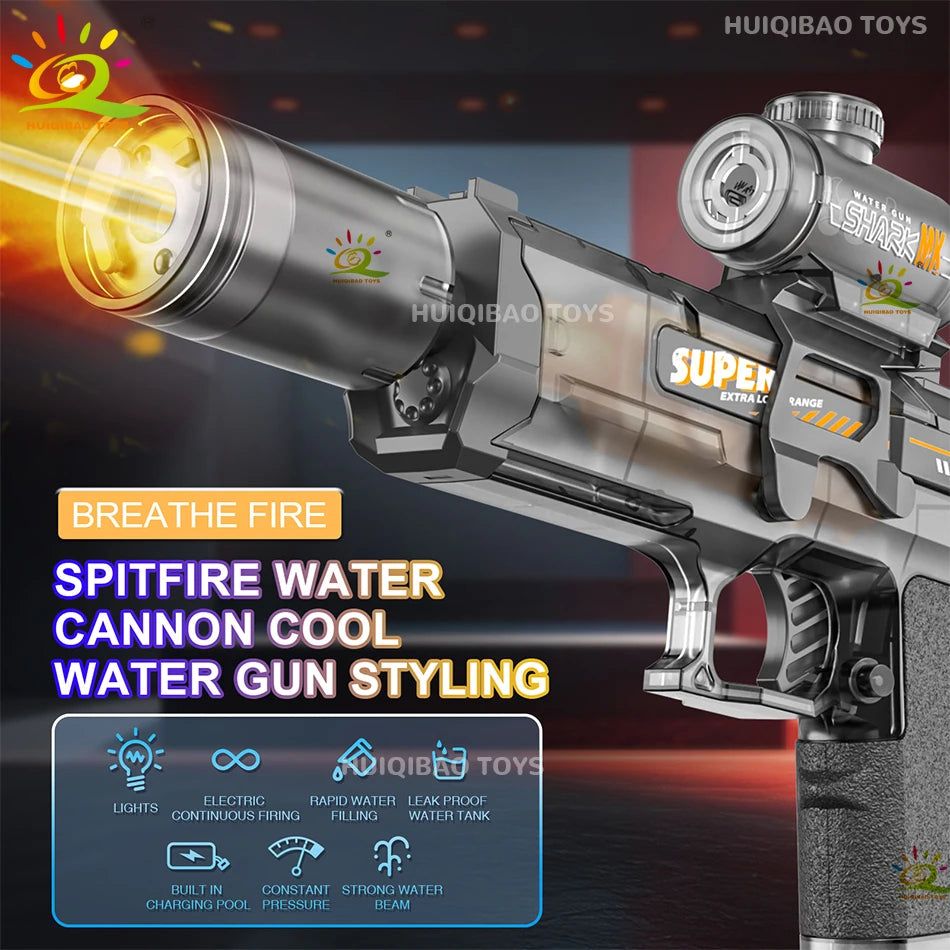 Rechargeable Electric Water Blaster with Light Effects