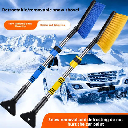 Retractable Car Snow Brush & Ice Scraper – ABS + Foam Grip