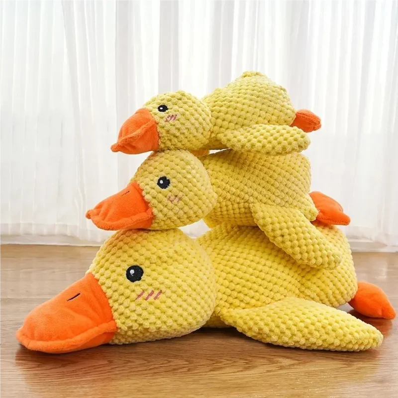 Calming Duck Squeaky Plush Dog Toy
