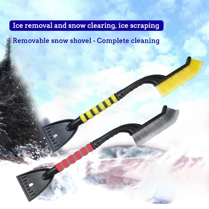 Retractable Car Snow Brush & Detachable Ice Scraper