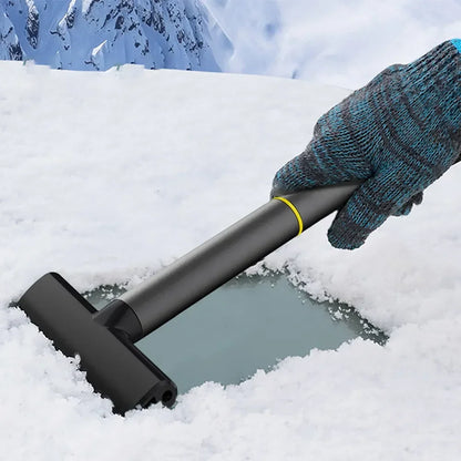Car Windshield Ice Scraper – Aluminum Alloy + TPU Snow Tool
