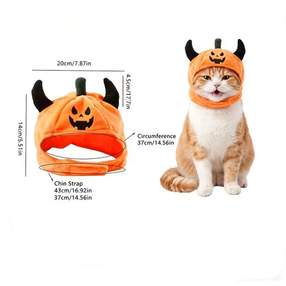 Halloween Pet Hat – Devil & Pumpkin Styles