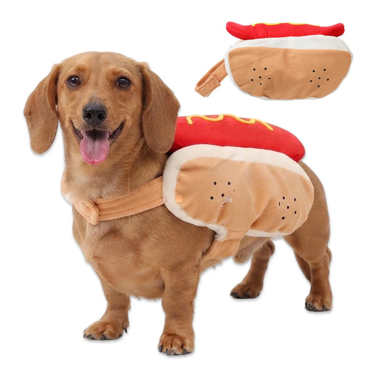 Hot Dog Pet Costume – Dogs & Cats, XS to XL