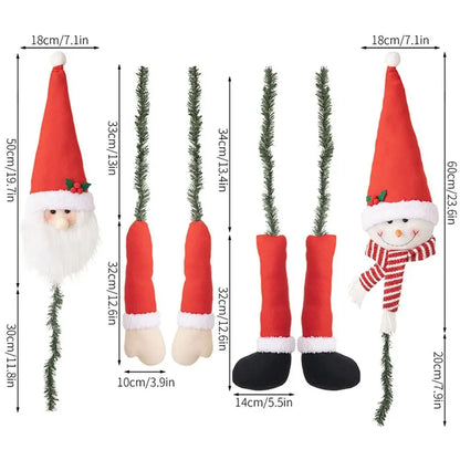 Hugging Santa Christmas Tree Ornament