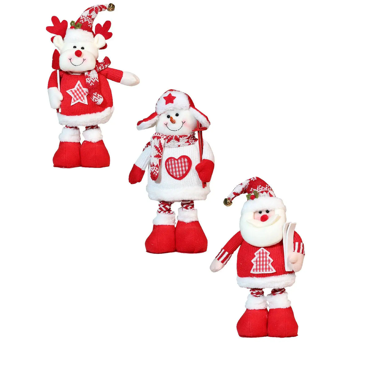 Christmas Santa, Snowman & Reindeer Shelf Sitter