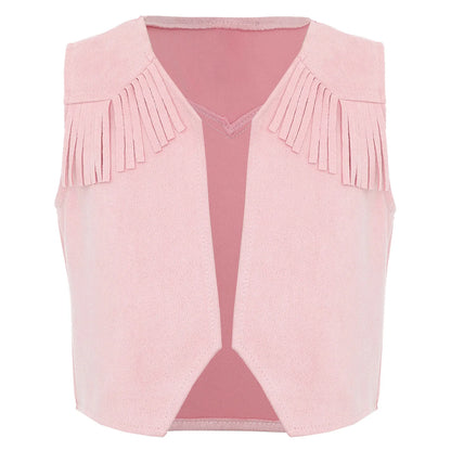 Kids Western Fringe Costume Vest