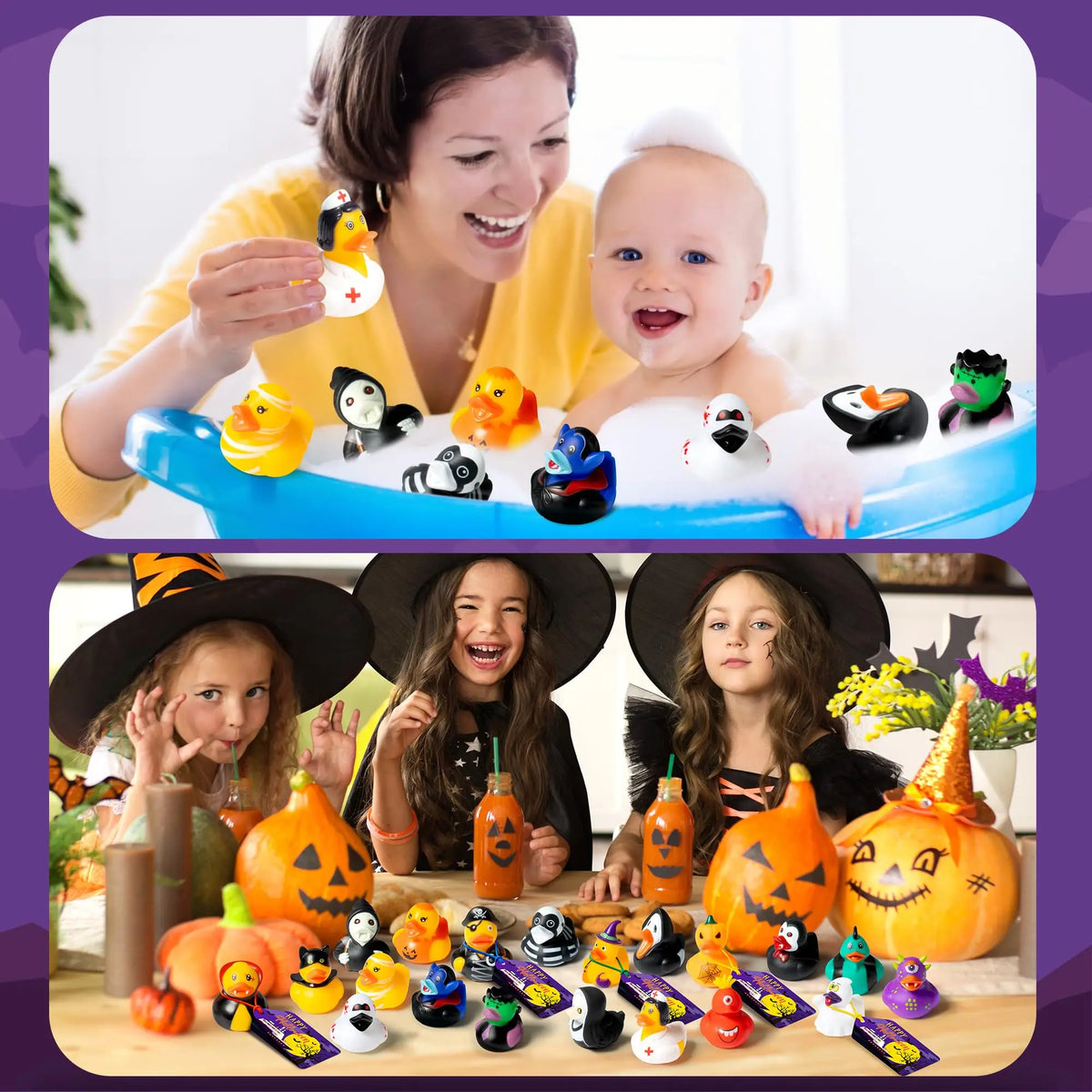Halloween Rubber Duck Assortment – 16 to 100 Pieces