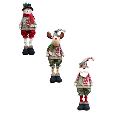 Christmas Santa, Snowman & Reindeer Shelf Sitter