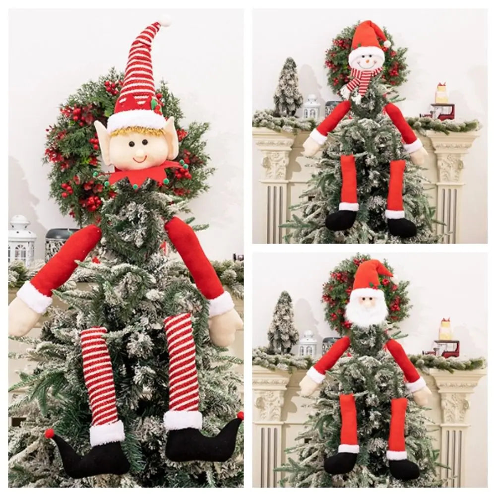 Hugging Santa Christmas Tree Ornament