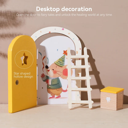 Mini Wooden Fairy Door – Dollhouse & Wall Decor