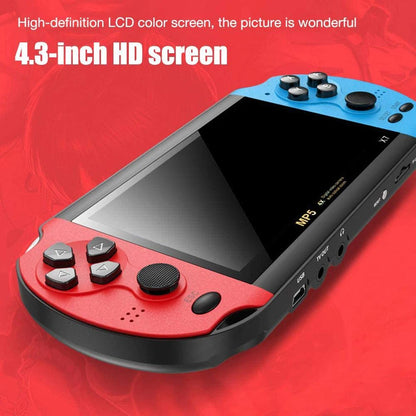 X7 Retro Handheld Game Console – 4.3", 1000 Games