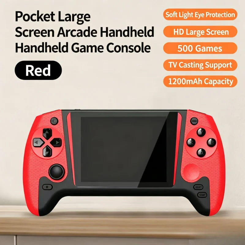 Q21 Retro Handheld Game Console – 3.5" Screen, 500 Games