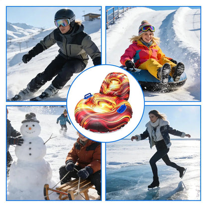 Inflatable Snow Tube for Adults – Cold-Resistant Winter Sled