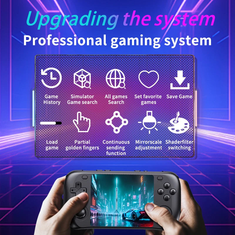 H36S Retro Handheld Game Console – 3.5" IPS, 64GB/128GB