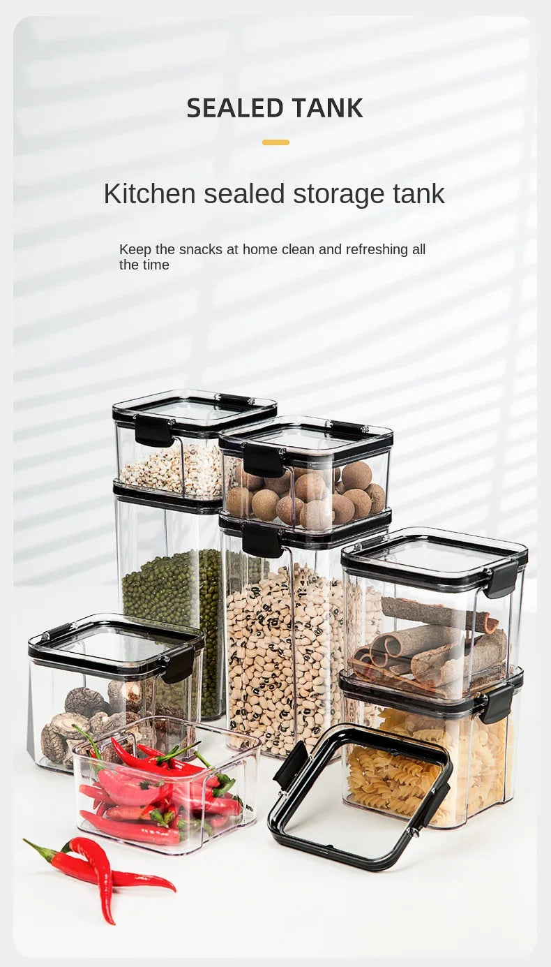 Acrylic Airtight Kitchen Storage Jars – Multiple Sizes