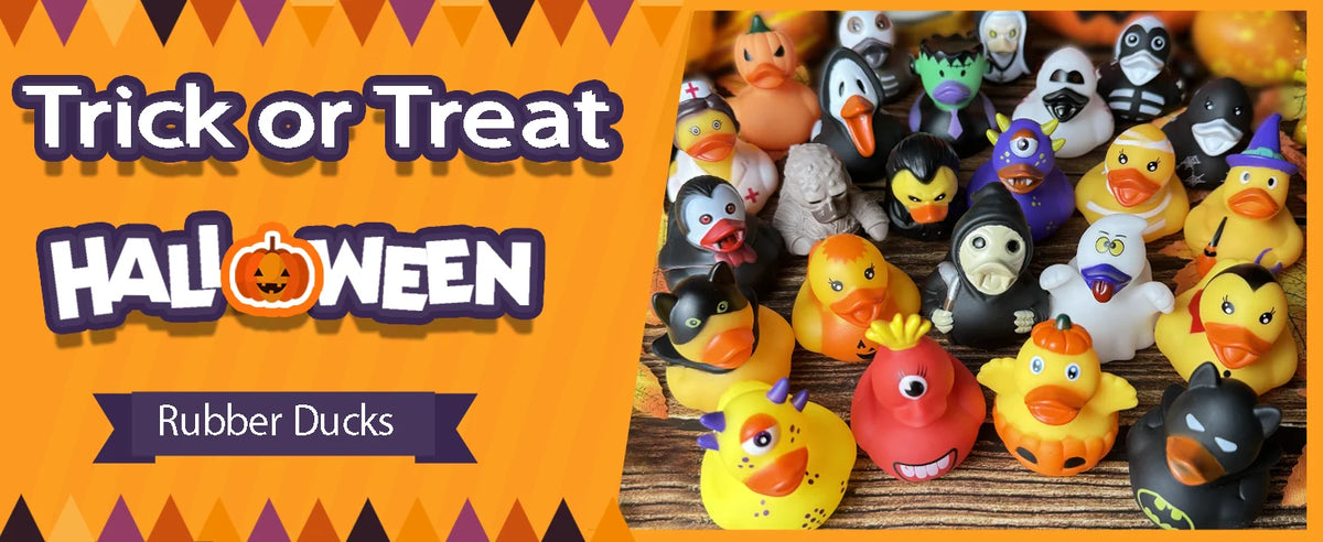 Halloween Rubber Duck Assortment – 16 to 100 Pieces