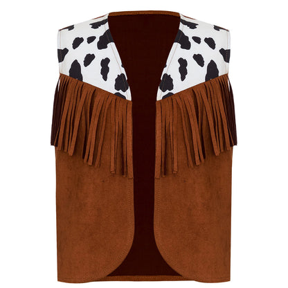 Kids Western Fringe Costume Vest