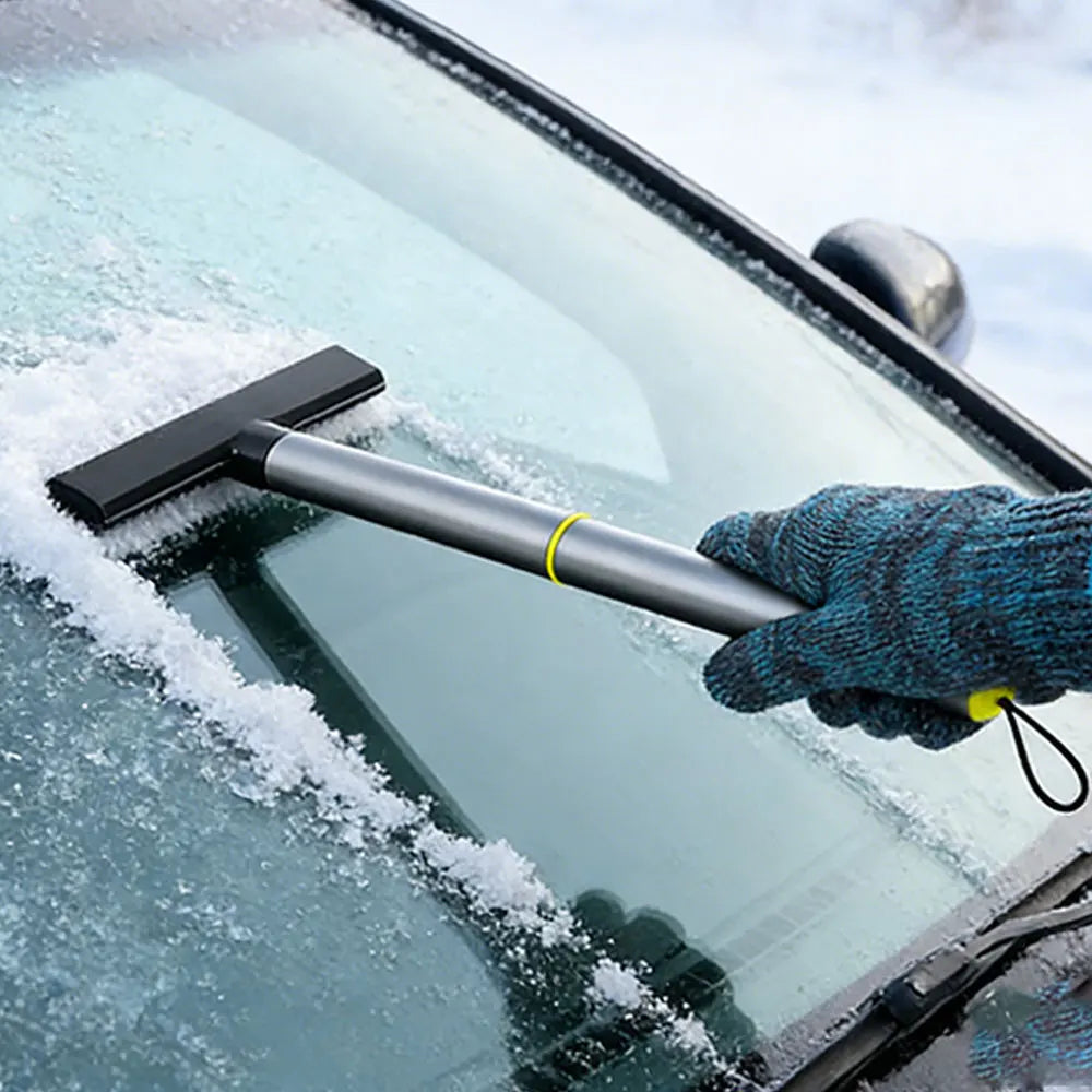 Car Windshield Ice Scraper – Aluminum Alloy + TPU Snow Tool