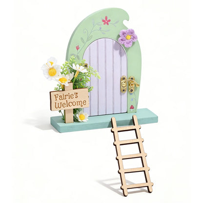 Mini Wooden Fairy Door – Dollhouse & Wall Decor