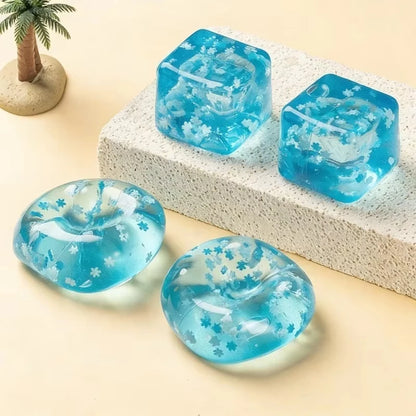 Snowflake Ice Cube Squishy – Slow-Rising Sensory Fidget