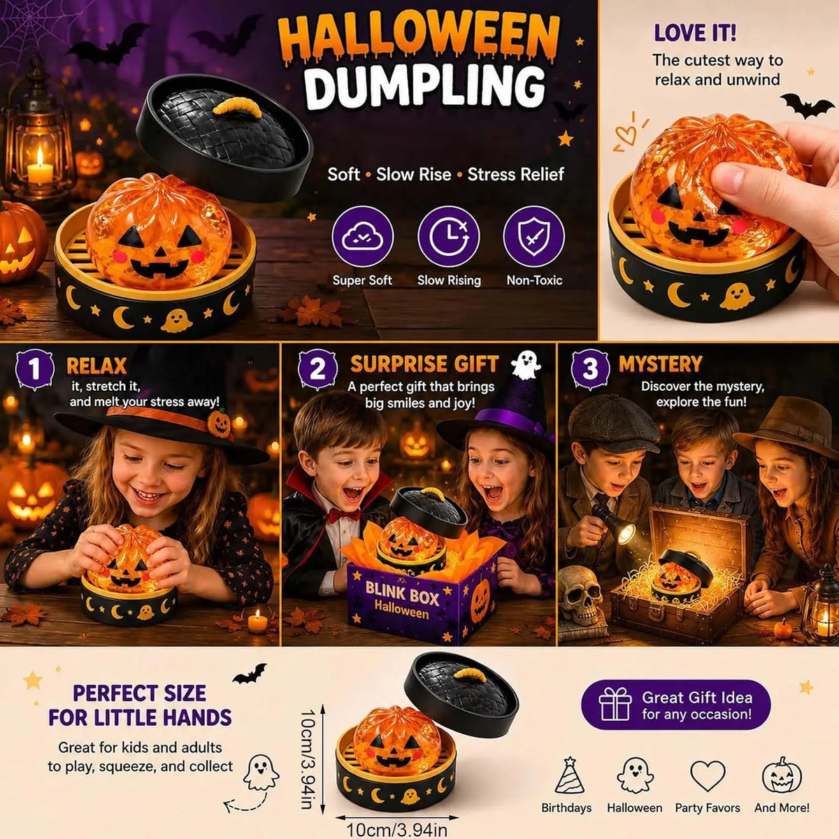 8cm Halloween Dumpling Squishy
