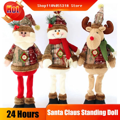 Christmas Santa, Snowman & Reindeer Shelf Sitter