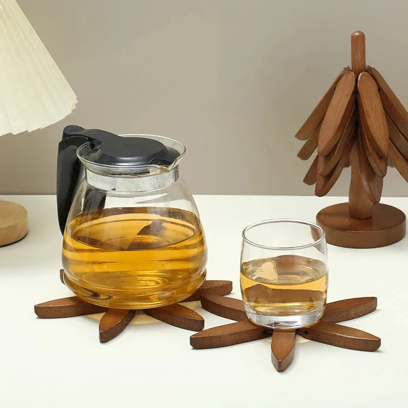 Wooden Christmas Tree Trivet