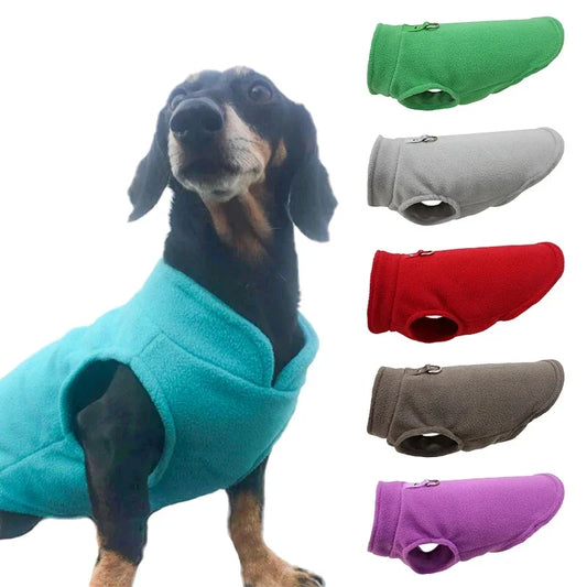Warm Fleece Pet Vest with D-Ring