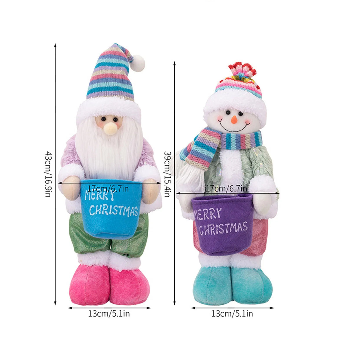 Christmas Santa, Snowman & Reindeer Shelf Sitter