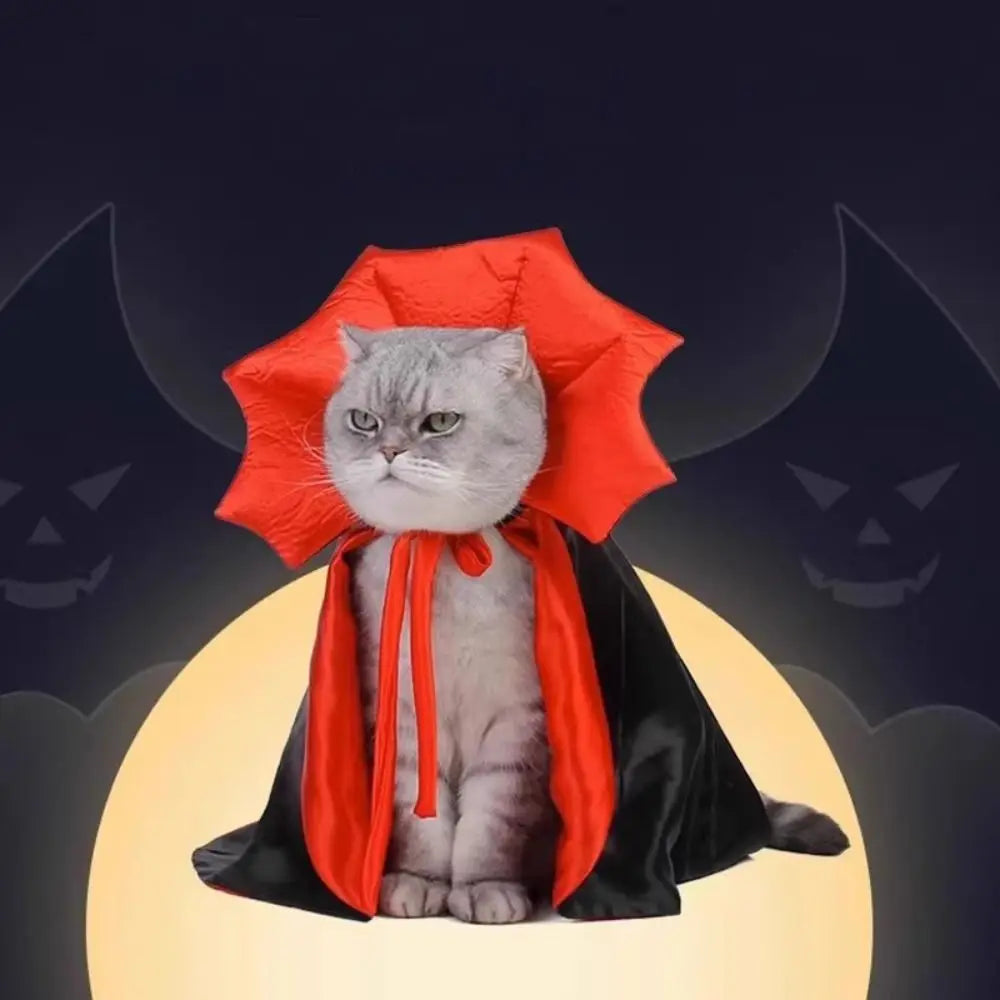 Stand-Collar Halloween Pet Cloak