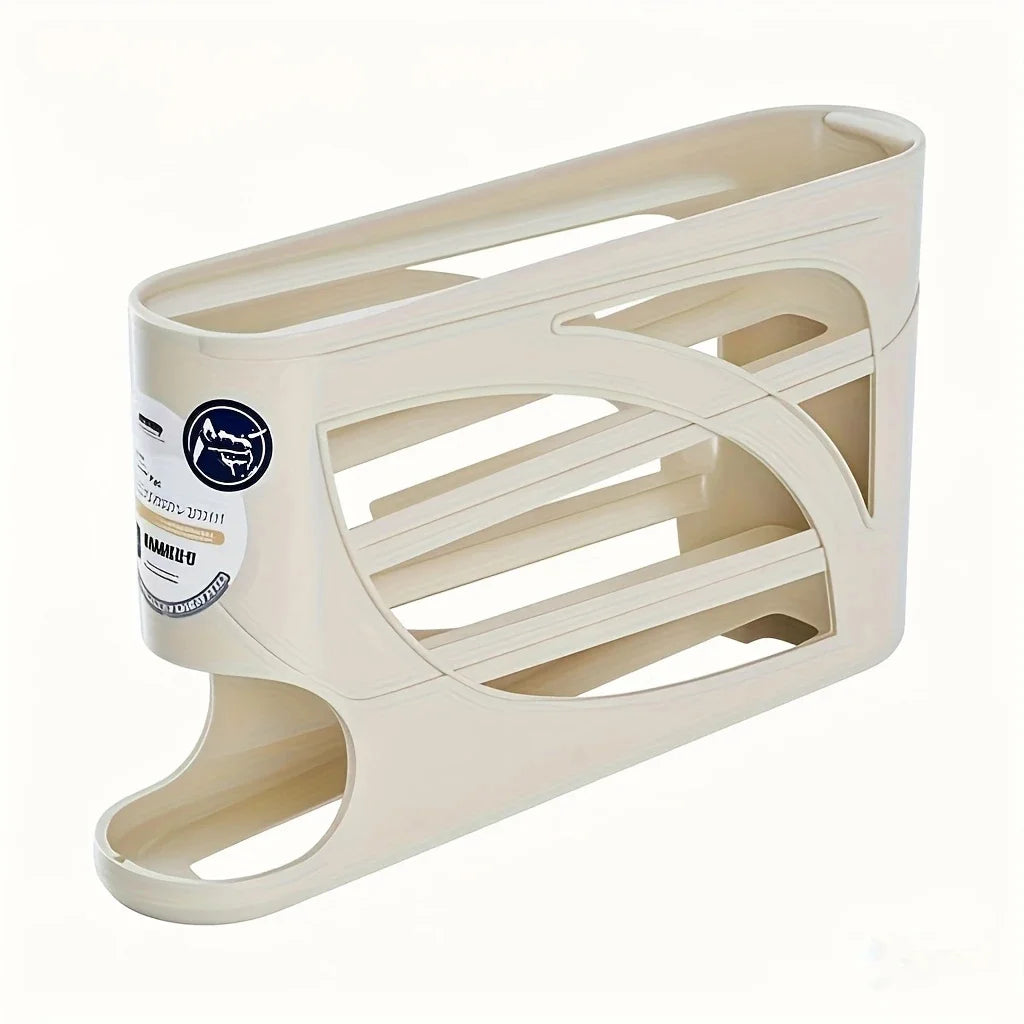 3-Tier Rolling Egg Organizer – Holds 24 Eggs