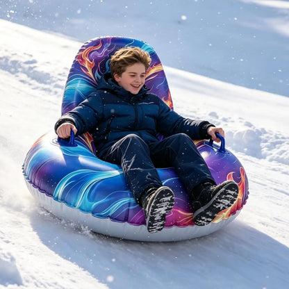 Inflatable Snow Tube for Adults – Cold-Resistant Winter Sled