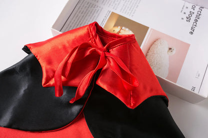 Red Vampire Cloak Pet Costume – Small Dogs & Cats