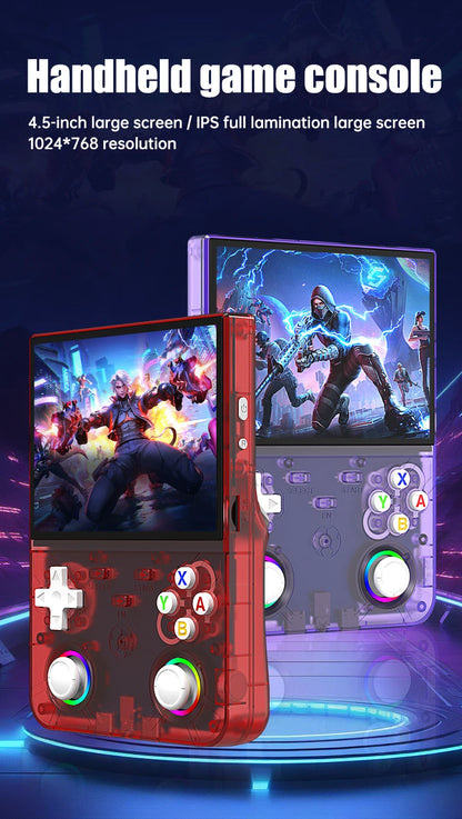 R36 Ultra X Handheld Game Console – 4.5" IPS, 64GB/128GB
