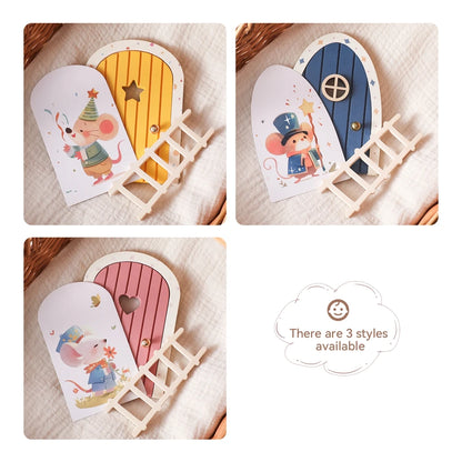 Mini Wooden Fairy Door – Dollhouse & Wall Decor