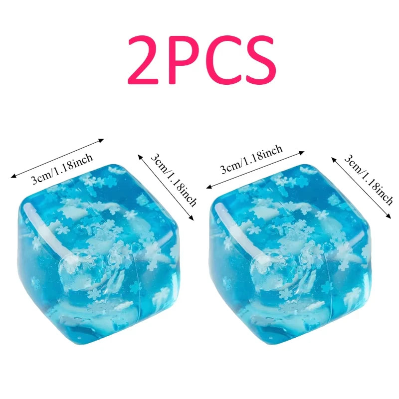 Snowflake Ice Cube Squishy – Slow-Rising Sensory Fidget