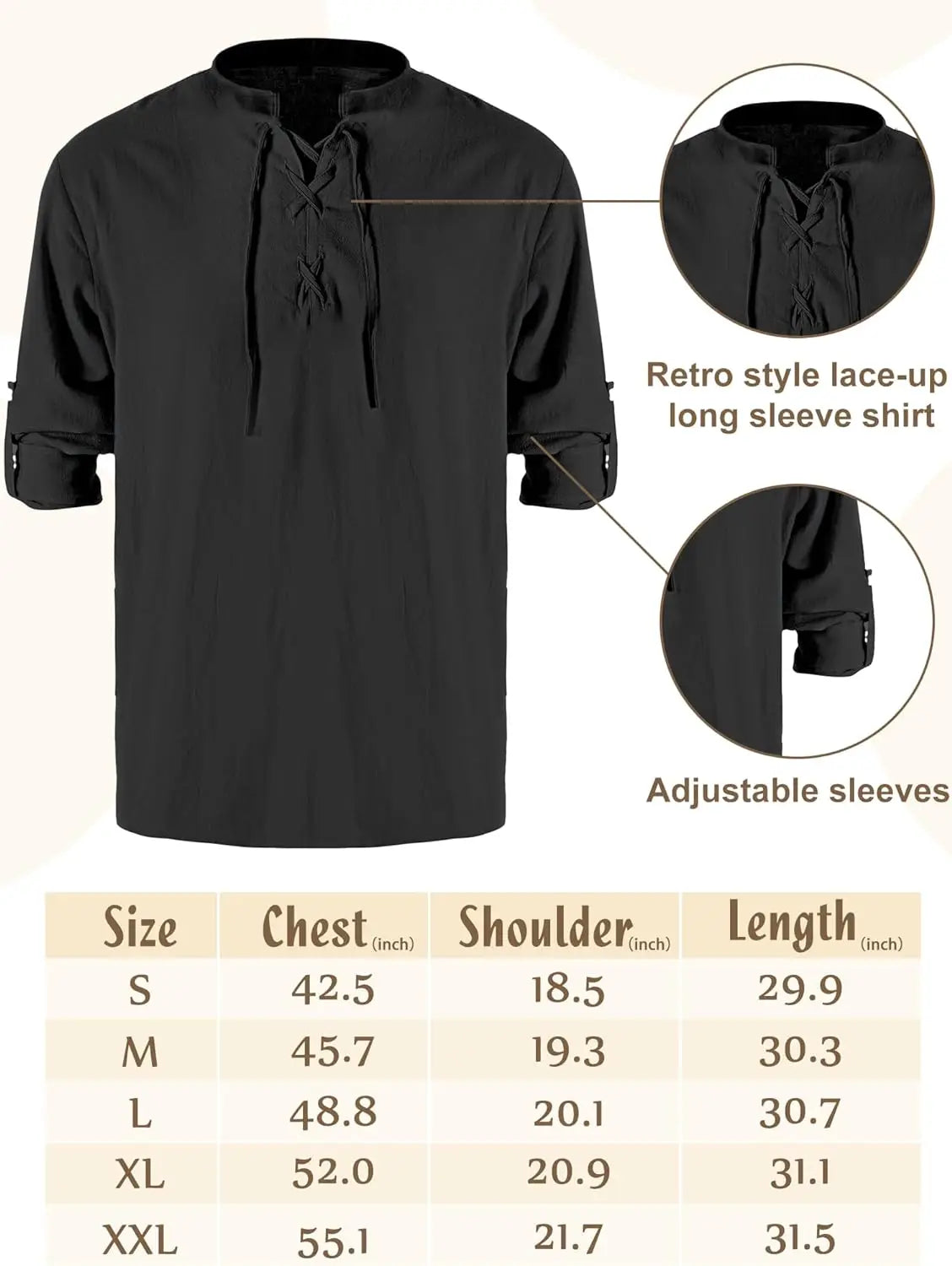 4-Piece Men’s Renaissance Pirate Costume Set