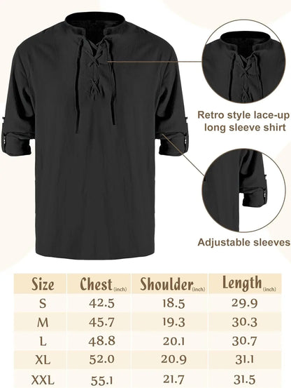 4-Piece Men’s Renaissance Pirate Costume Set