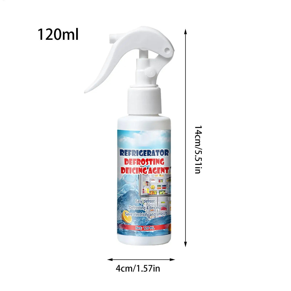 Freezer Frost & Ice Removal Spray with Scraper